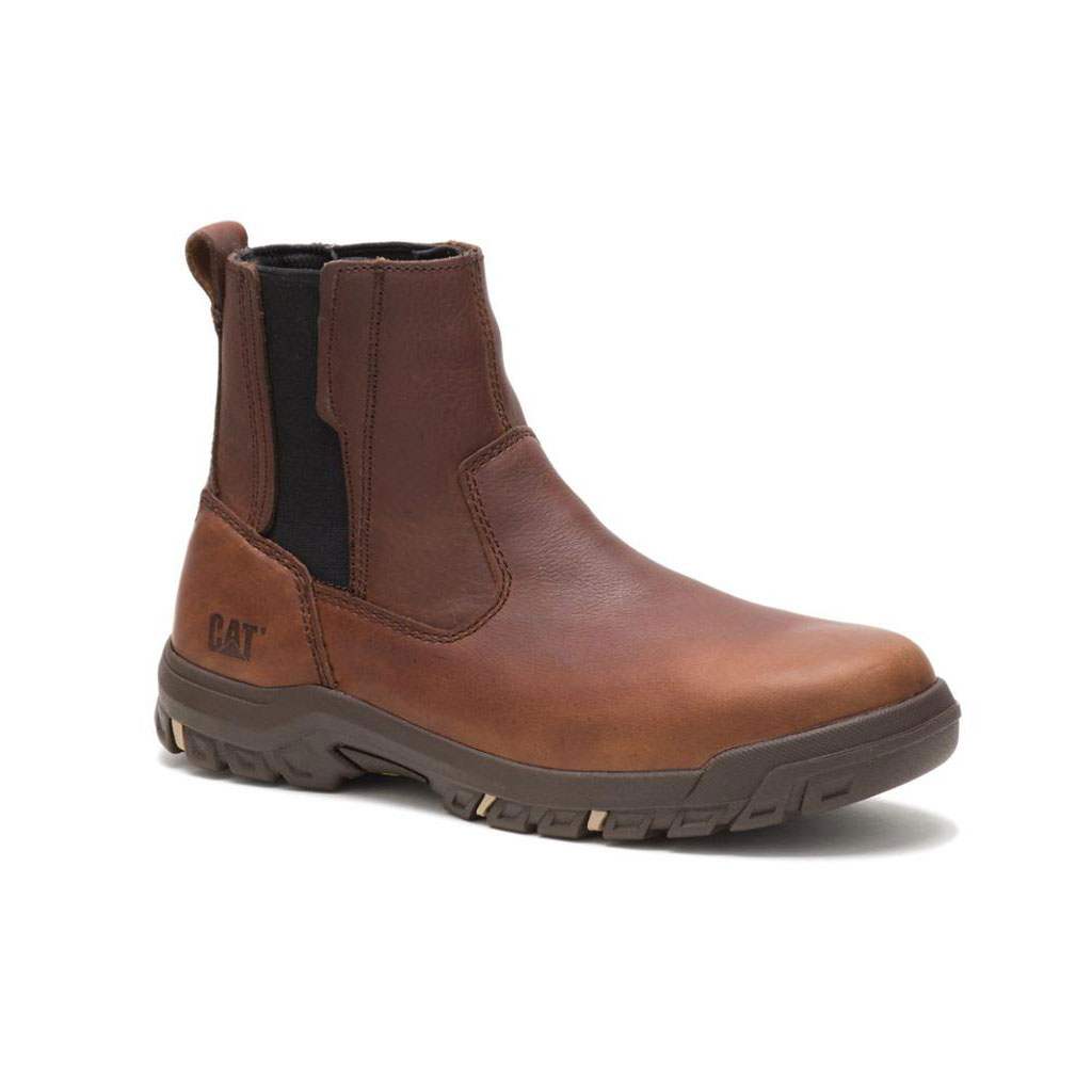 Caterpillar Abbey Steel Toe Csizma Pull-On Női Barna | 4078-DNRJT