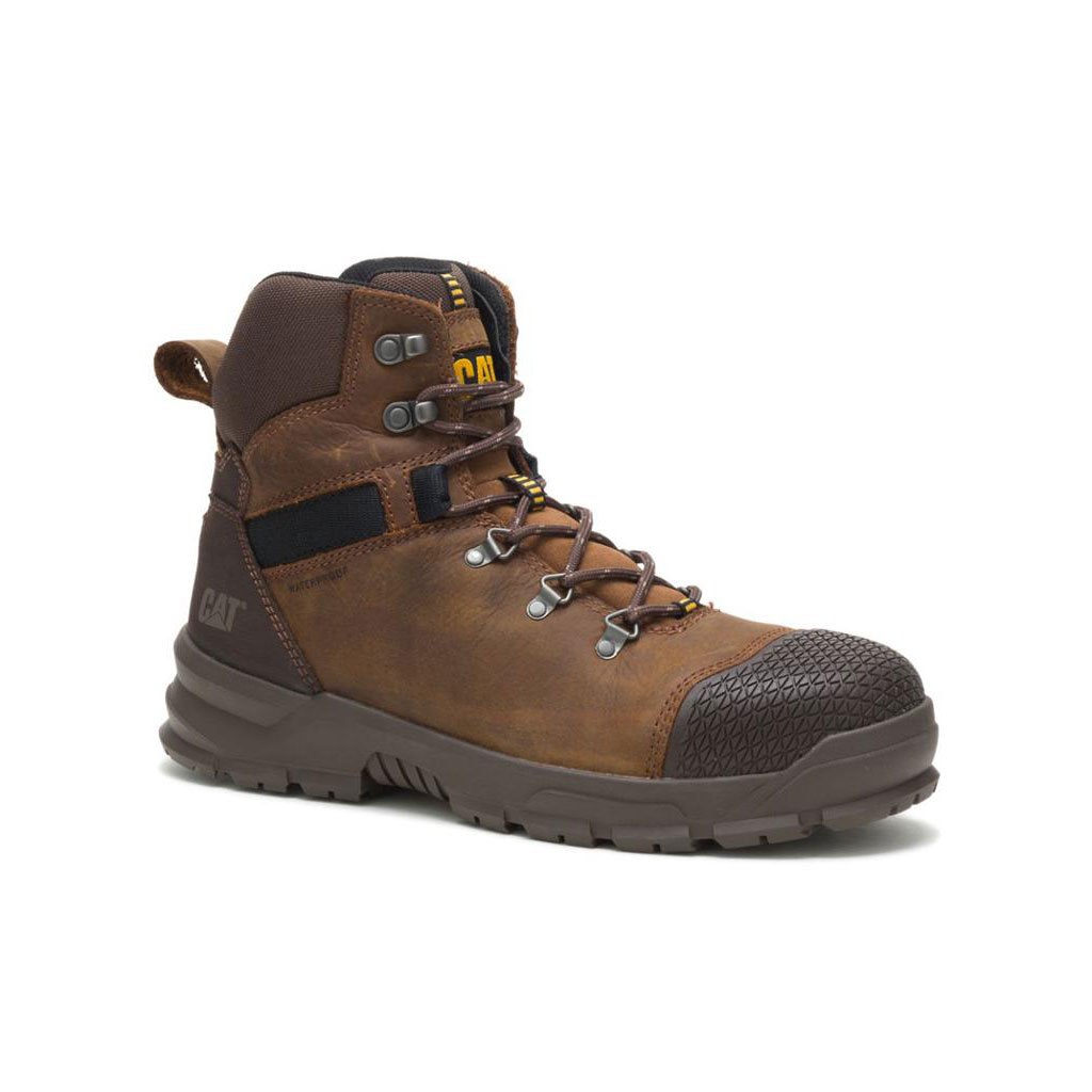 Caterpillar Accomplice X Waterproof Steel Toe Vízálló Bakancs Férfi Barna | 0928-PRCVN