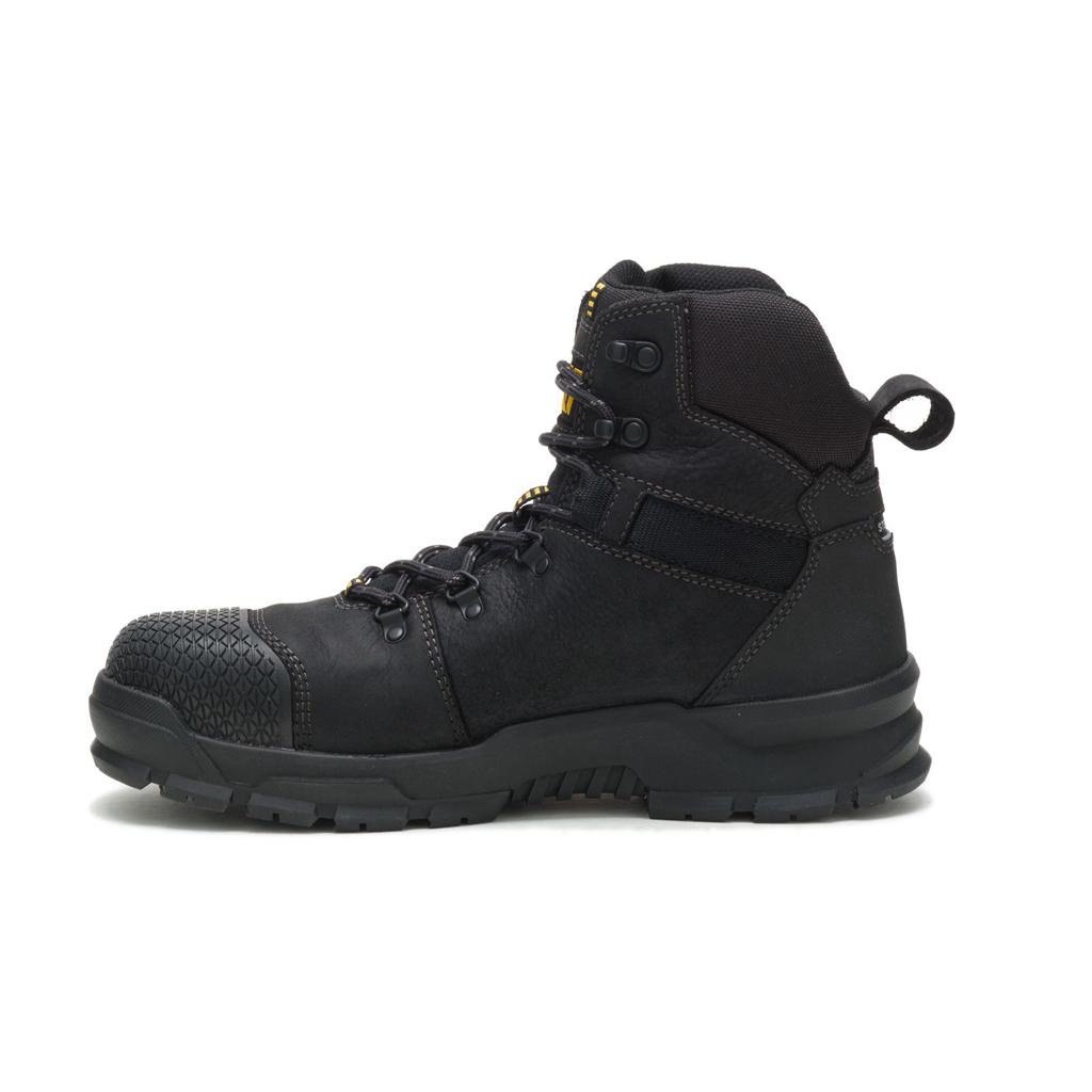 Caterpillar Accomplice X Waterproof Steel Toe Acél Orrú Csizma Férfi Fekete | 2879-TWPHI