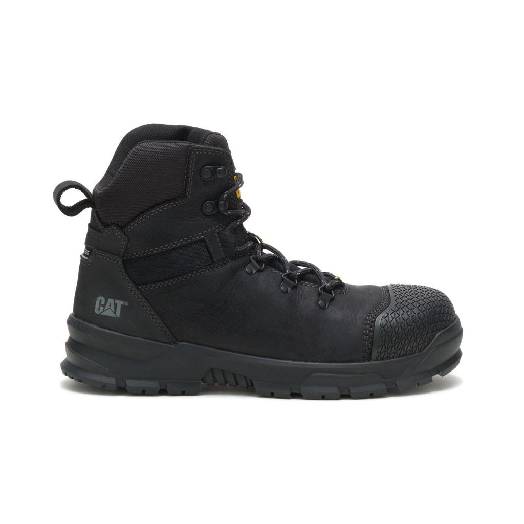 Caterpillar Accomplice X Waterproof Steel Toe Acél Orrú Csizma Férfi Fekete | 2879-TWPHI