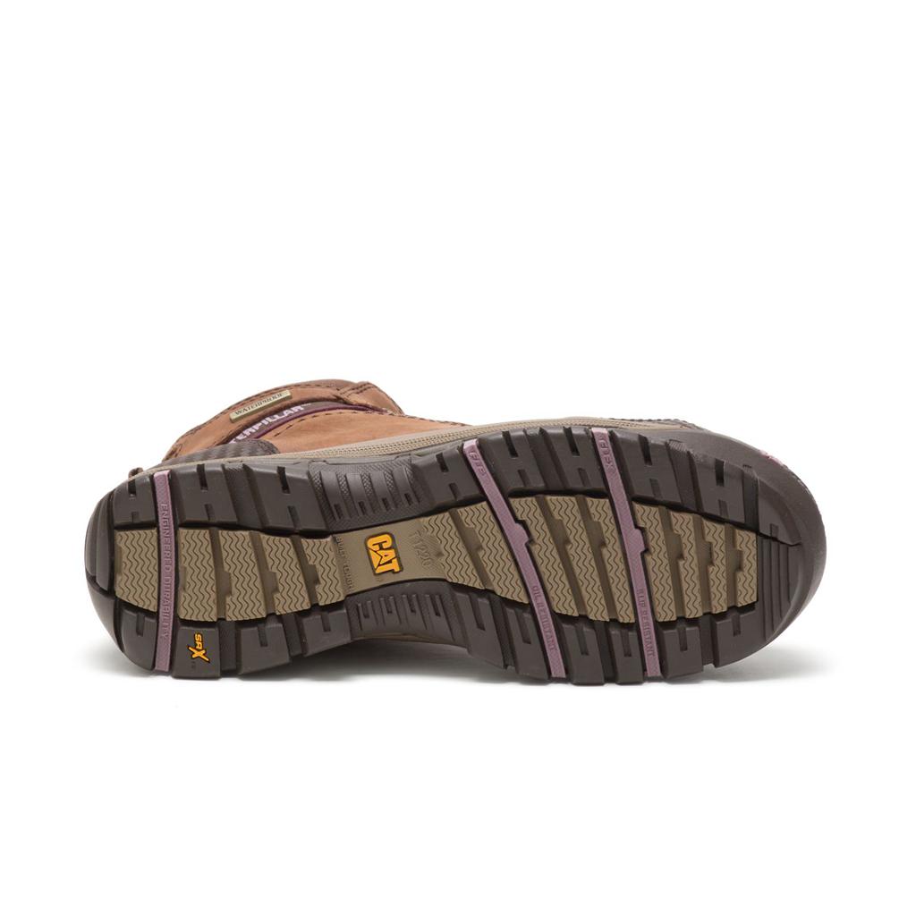 Caterpillar Ally Waterproof Composite Toe Munkabakancs Női Barna | 2605-IXJUN