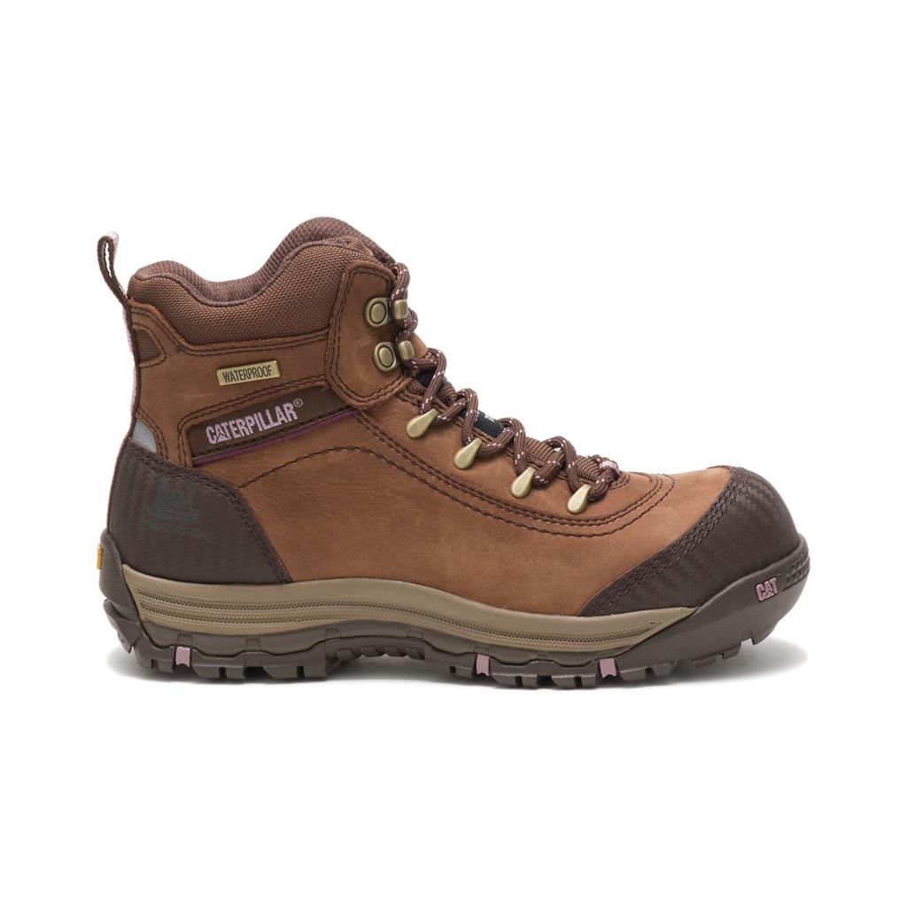 Caterpillar Ally Waterproof Composite Toe Munkabakancs Női Barna | 2605-IXJUN