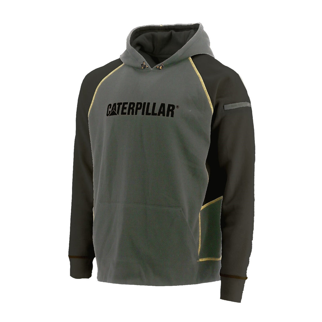 Caterpillar Apollo Munka Hoodie Pulóverek Férfi Fekete | 1048-HYGCT