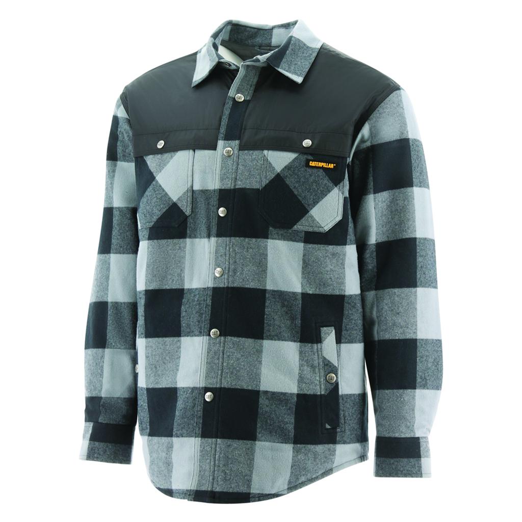 Caterpillar Block Insulated Shirt Kabát Férfi Olivazöld | 8492-EDJPC