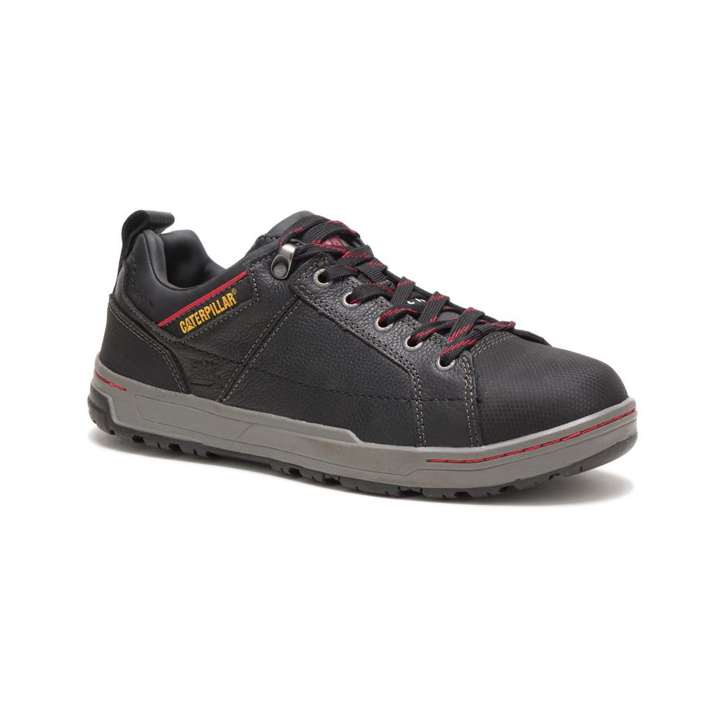 Caterpillar Brode Steel Toe Steel Toe Shoes Férfi Fekete | 4132-IOFRH