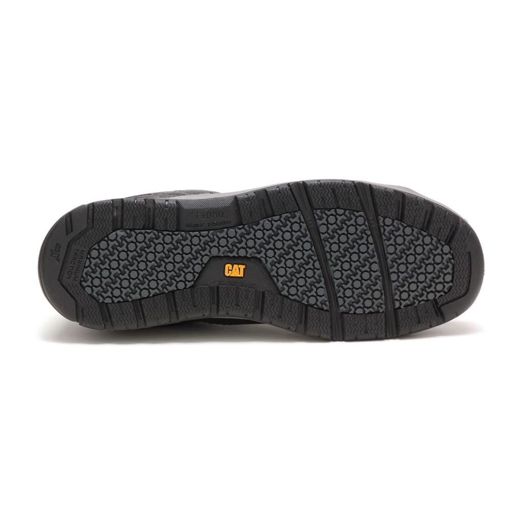 Caterpillar Brode Steel Toe Steel Toe Shoes Férfi Fekete | 4132-IOFRH