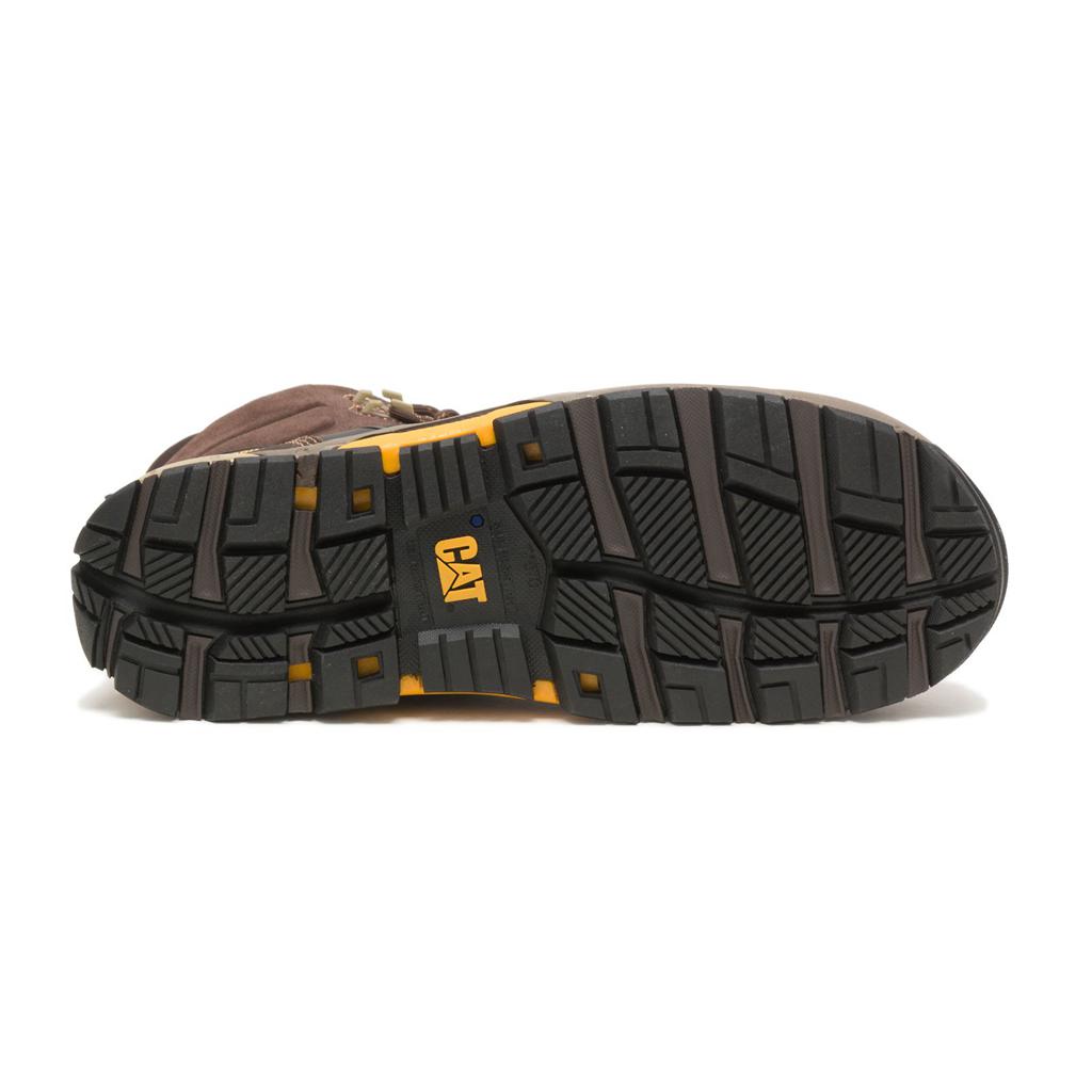 Caterpillar Cat Edge Waterproof Nano Toe Munkabakancs Férfi Kávé | 1798-GXTDL