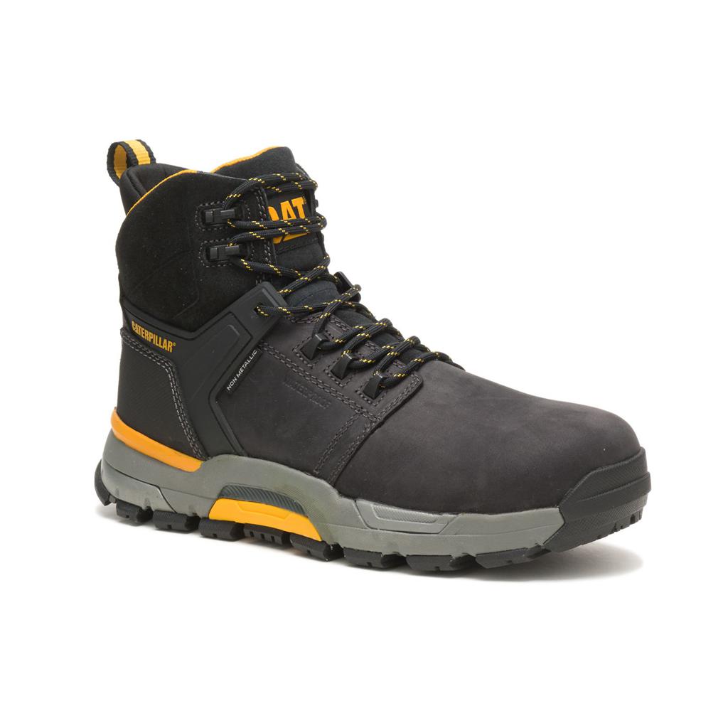 Caterpillar Cat Edge Waterproof Nano Toe Munkabakancs Férfi Fekete | 7431-WGYPF