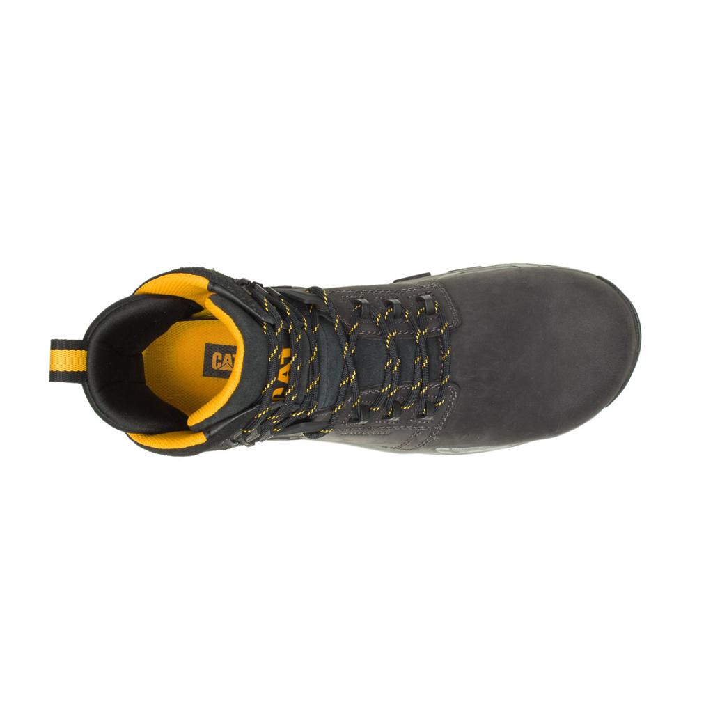 Caterpillar Cat Edge Waterproof Nano Toe Munkabakancs Férfi Fekete | 7431-WGYPF