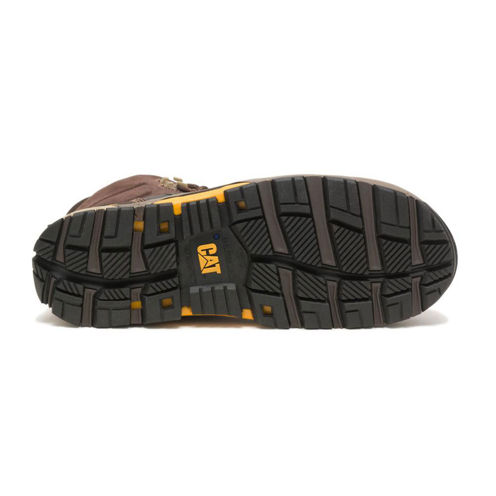 Caterpillar Cat Edge Waterproof Nano Toe Munkabakancs Férfi Kávé Barna | 8970-NXWTC