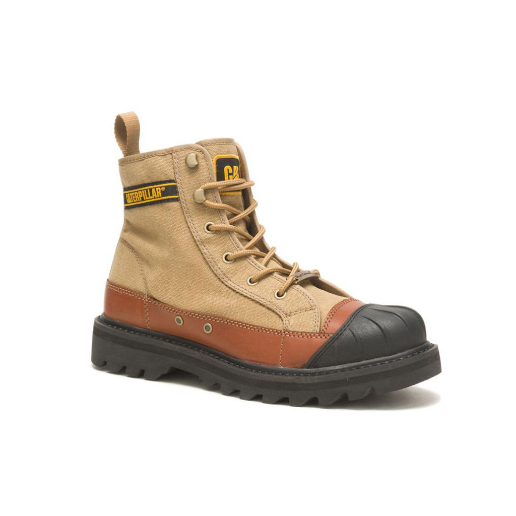 Caterpillar Cat Footwear X Nigel Cabourn Omaha Alkalmi Csizma Férfi Khaki | 1238-SCWOG