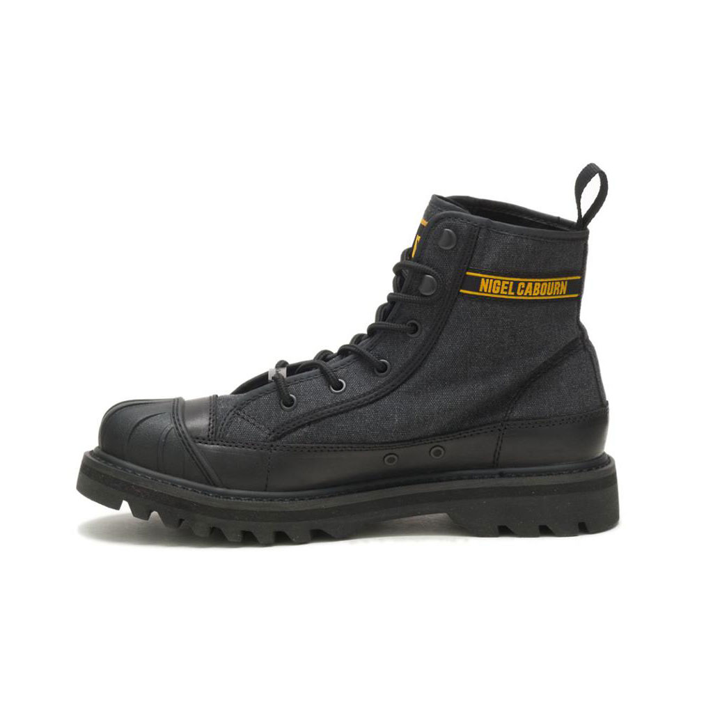 Caterpillar Cat Footwear X Nigel Cabourn Omaha Alkalmi Csizma Férfi Fekete | 1874-KHMRX