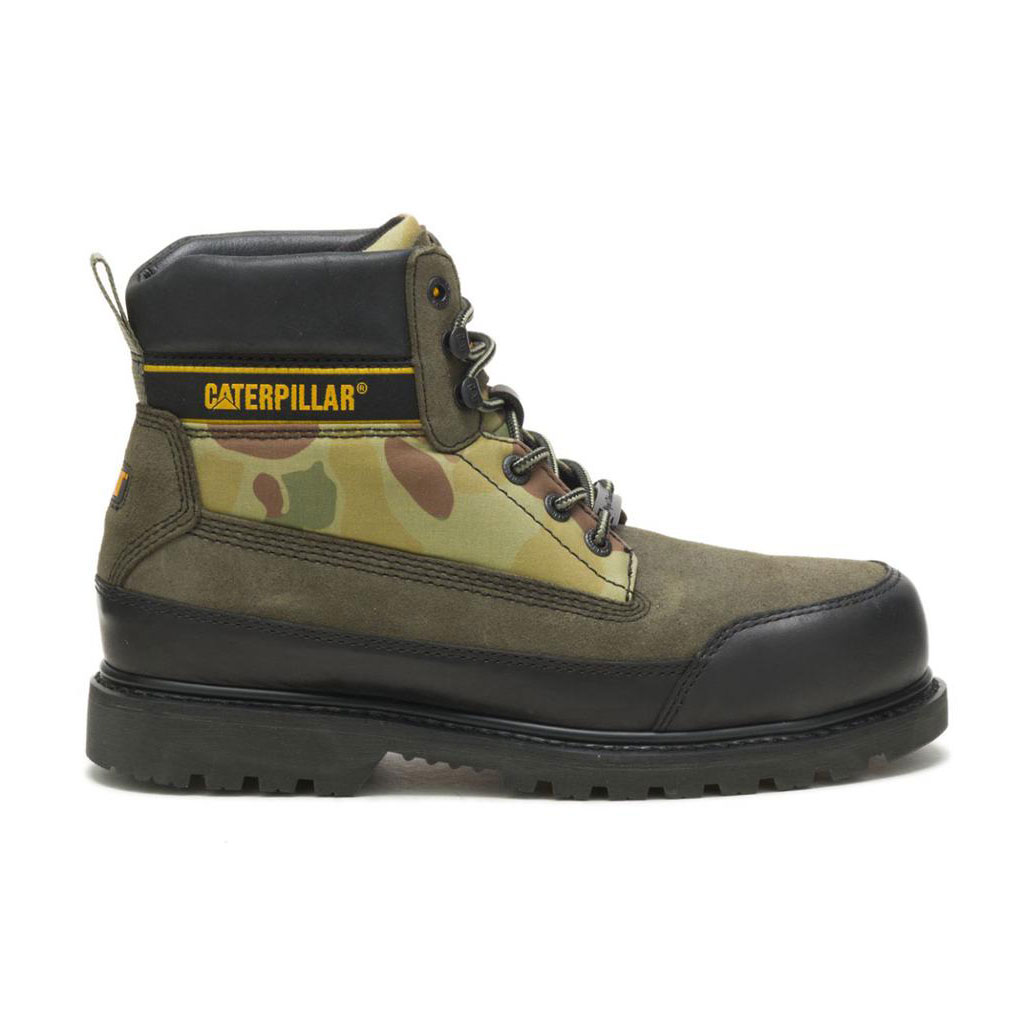 Caterpillar Cat Footwear X Nigel Cabourn Utah Alkalmi Csizma Női Zöld Fekete | 7169-BPSEO