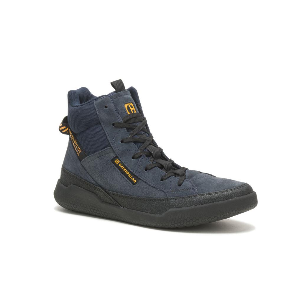 Caterpillar Code Hex Hi Utility Tornacipő Férfi Navy/Black | 6832-HUWNL