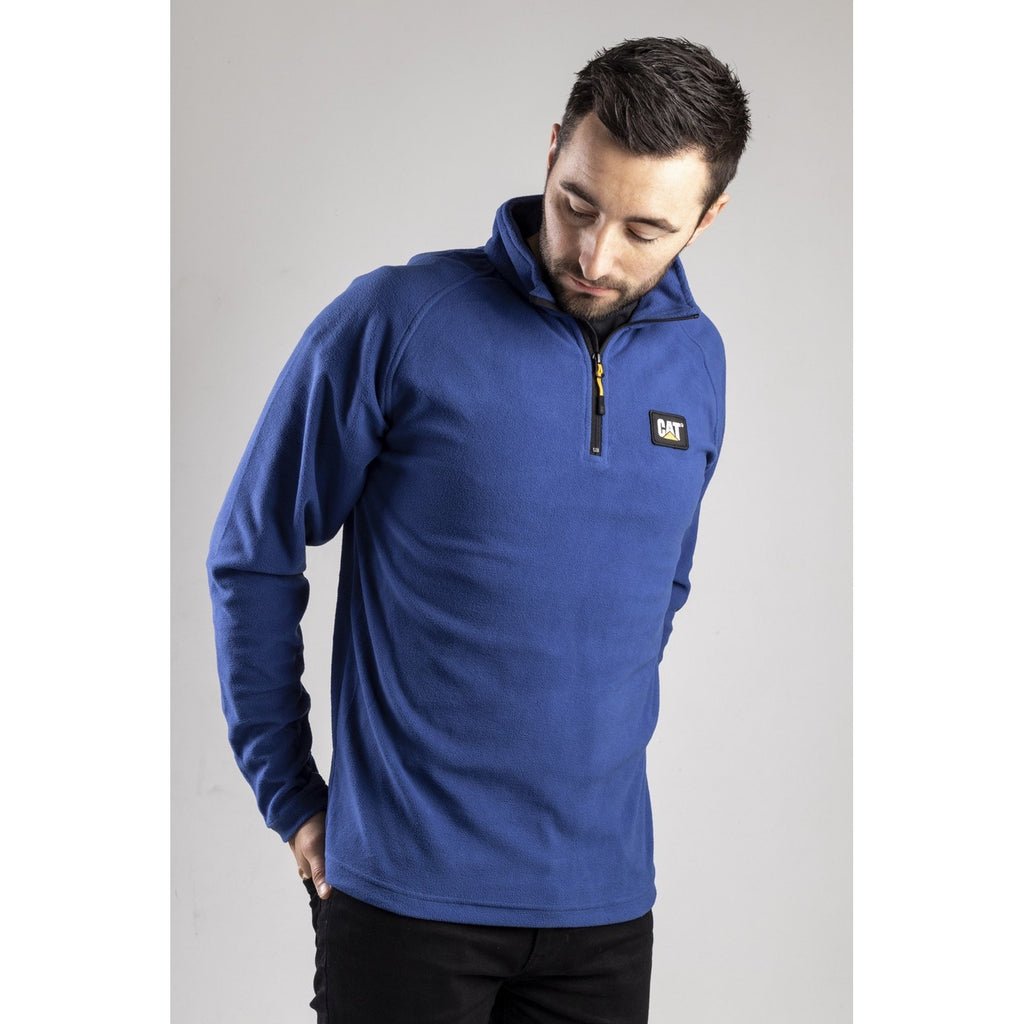 Caterpillar Concord Fleece Pullover Bright Pulóverek Férfi Kék | 8573-AXKLS