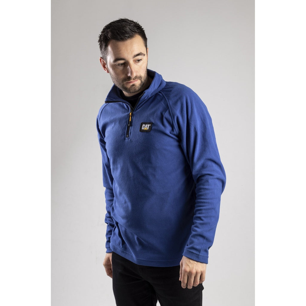 Caterpillar Concord Fleece Pullover Bright Pulóverek Férfi Kék | 8573-AXKLS