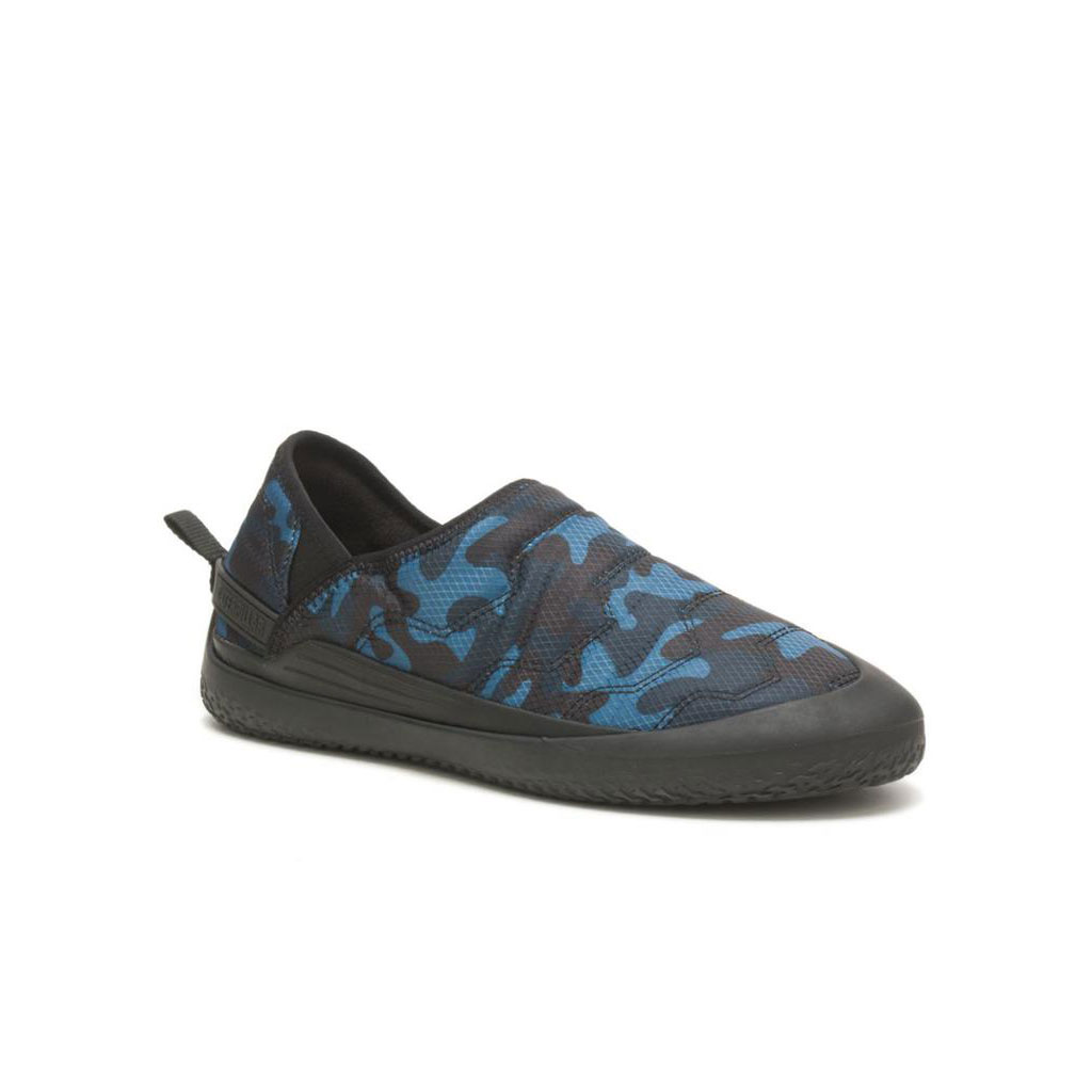 Caterpillar Crossover Slip Ons Férfi Kék Camo | 3049-ESMJQ