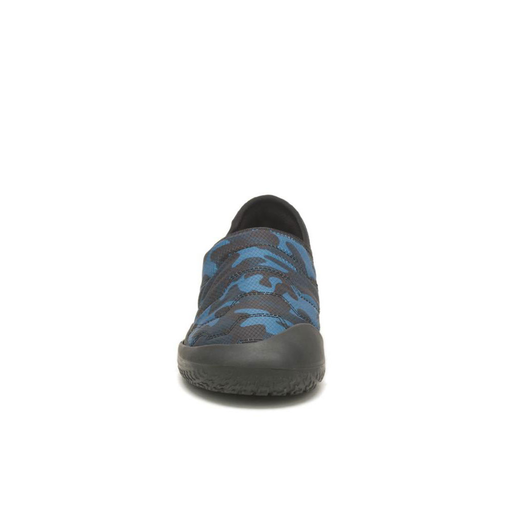 Caterpillar Crossover Slip Ons Női Kék Camo | 5273-LVOKY