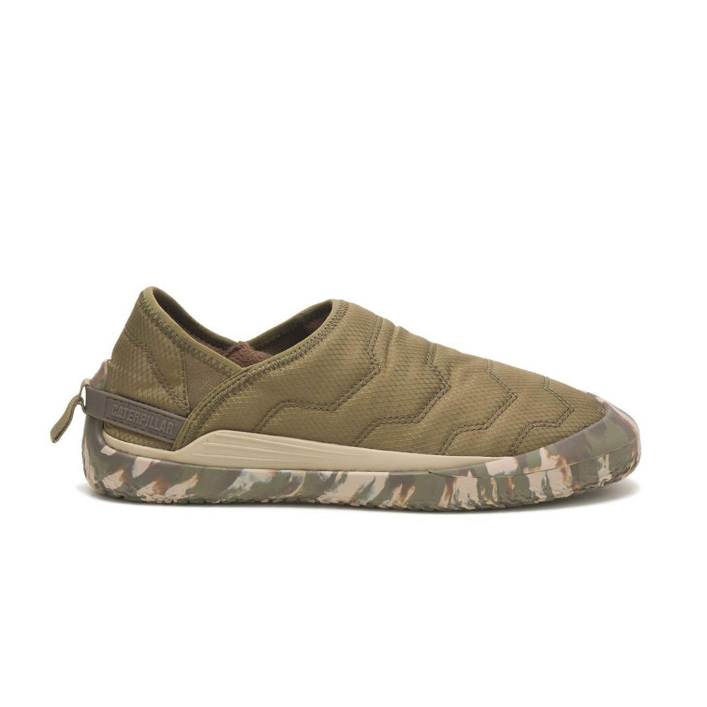 Caterpillar Crossover Slip Ons Női Sötétolivazöld | 0321-FLVKY