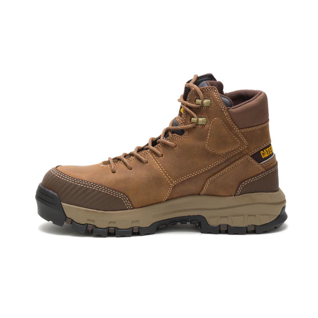 Caterpillar Device Waterproof Composite Toe Munkabakancs Férfi Sötétbézs | 3756-XGWSL