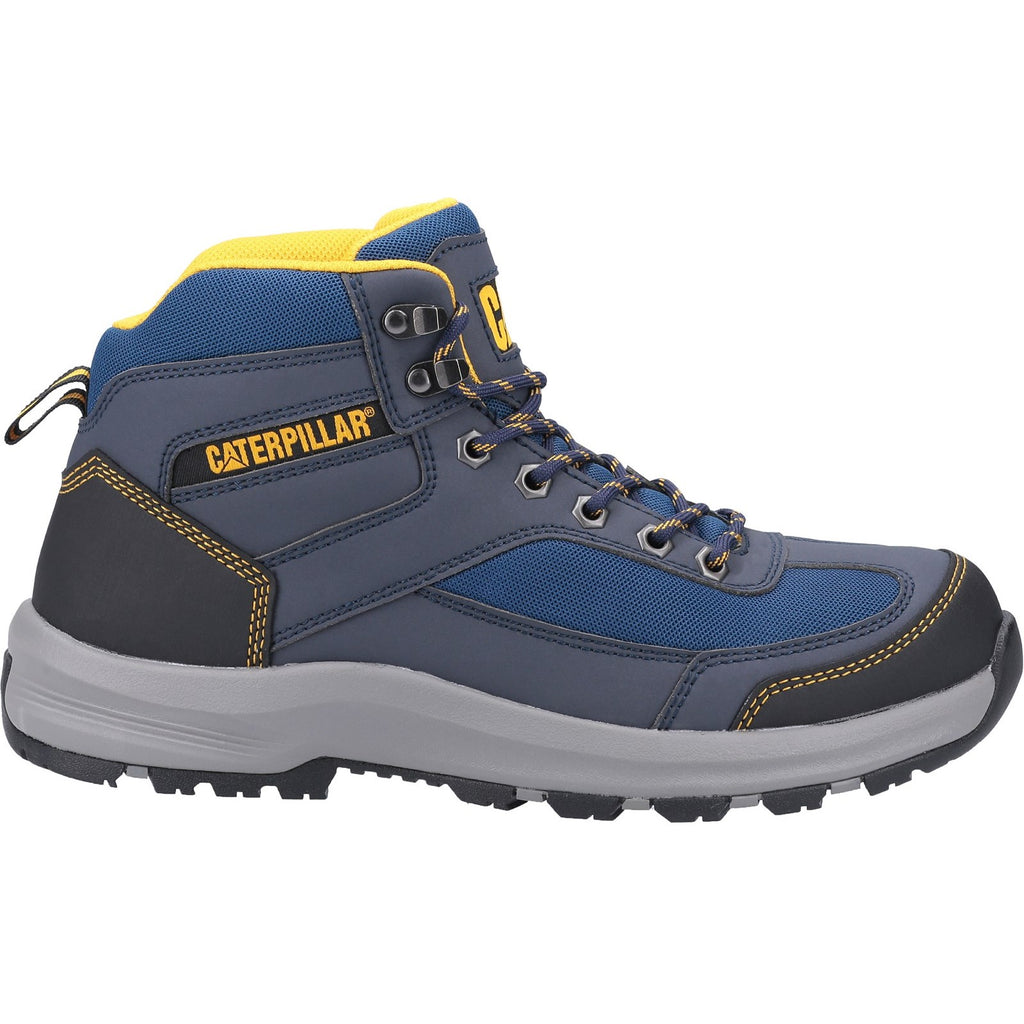 Caterpillar Elmore Mid Hiker S1 Munkavédelmi Bakancs Férfi Sötétkék | 8341-QHODY