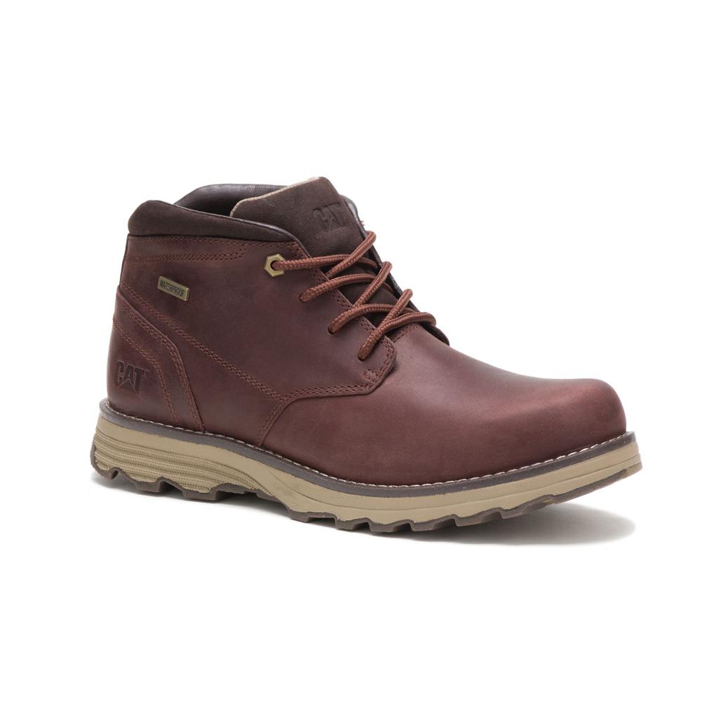 Caterpillar Elude Waterproof Chukka Csizma Férfi Barna | 7654-JQRZK