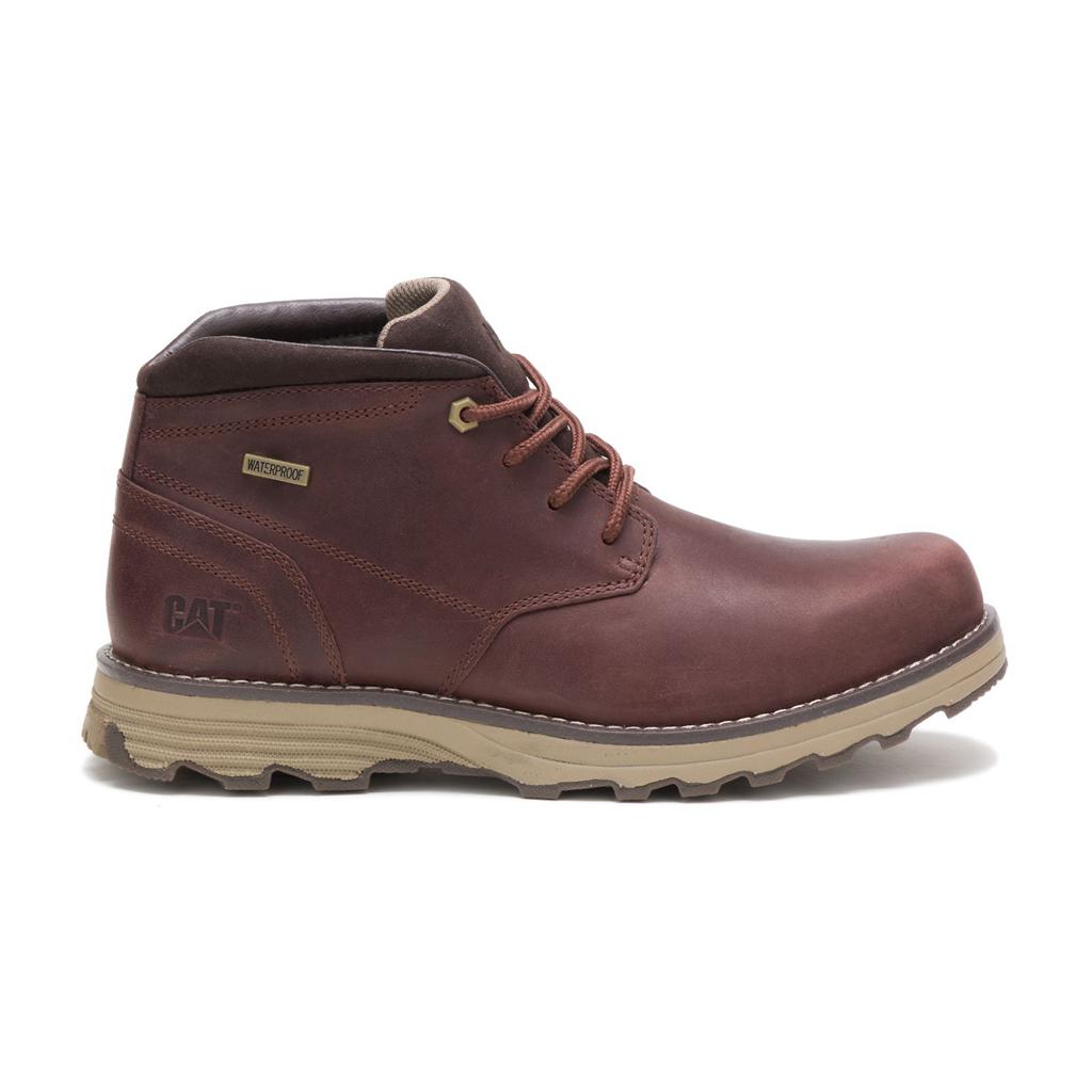 Caterpillar Elude Waterproof Chukka Csizma Férfi Barna | 7654-JQRZK