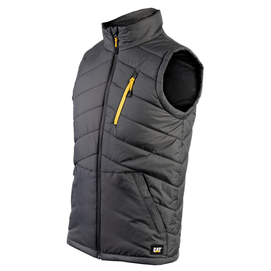 Caterpillar Essentials Body Warmer Szigetelt Mellények Férfi Sötétszürke | 1403-VAXRE