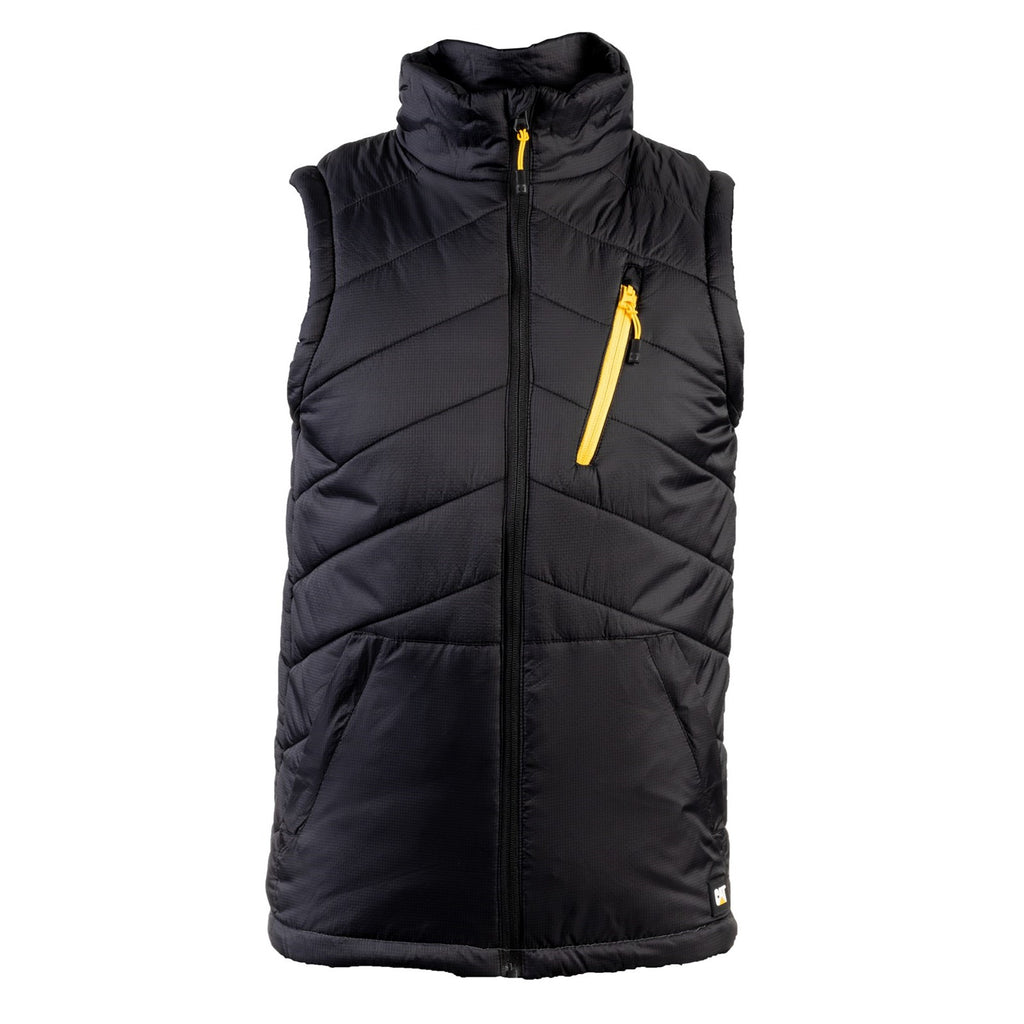 Caterpillar Essentials Body Warmer Szigetelt Mellények Férfi Fekete | 5201-XEDRG