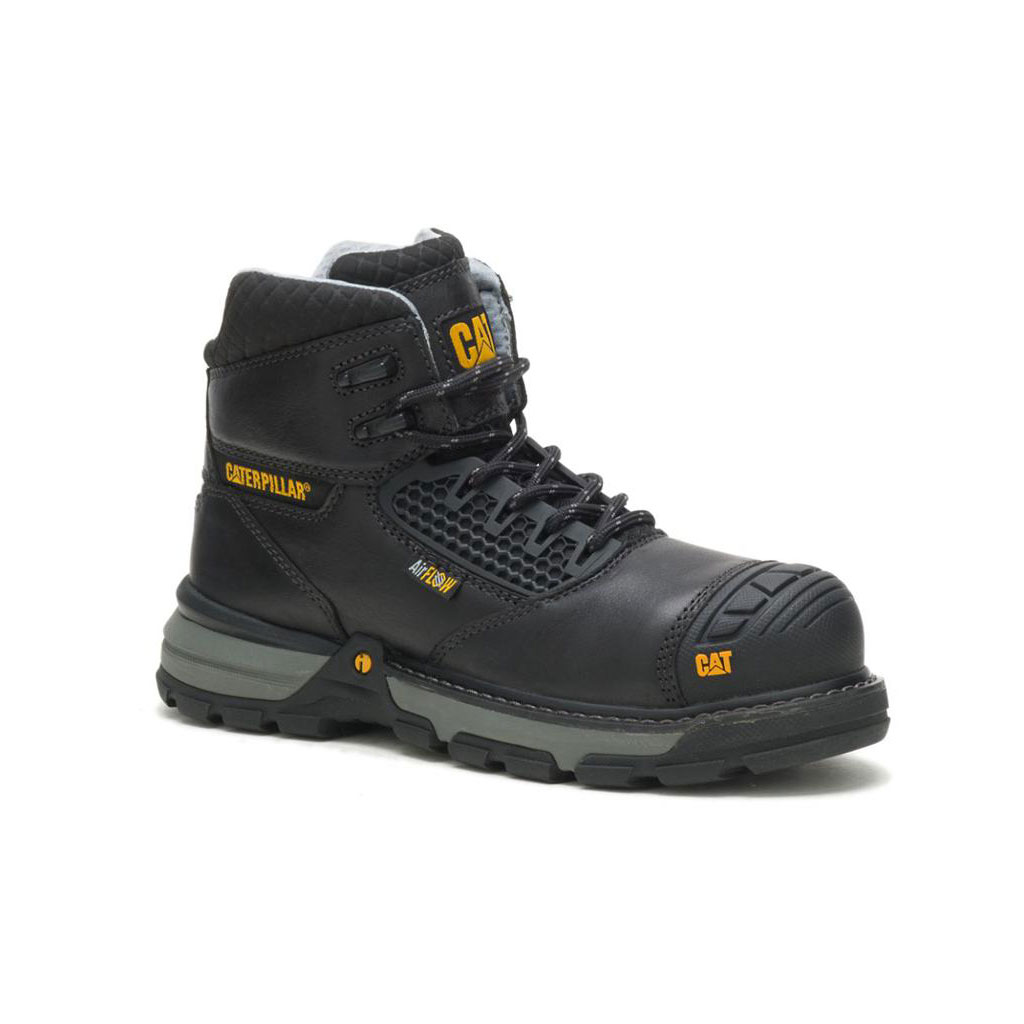 Caterpillar Excavator Superlite Cool Carbon Composite Toe Slip Resistant Footwear Női Fekete | 5674-UKXBZ