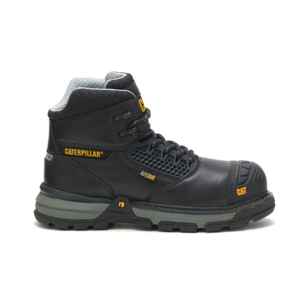 Caterpillar Excavator Superlite Cool Carbon Composite Toe Slip Resistant Footwear Női Fekete | 5674-UKXBZ