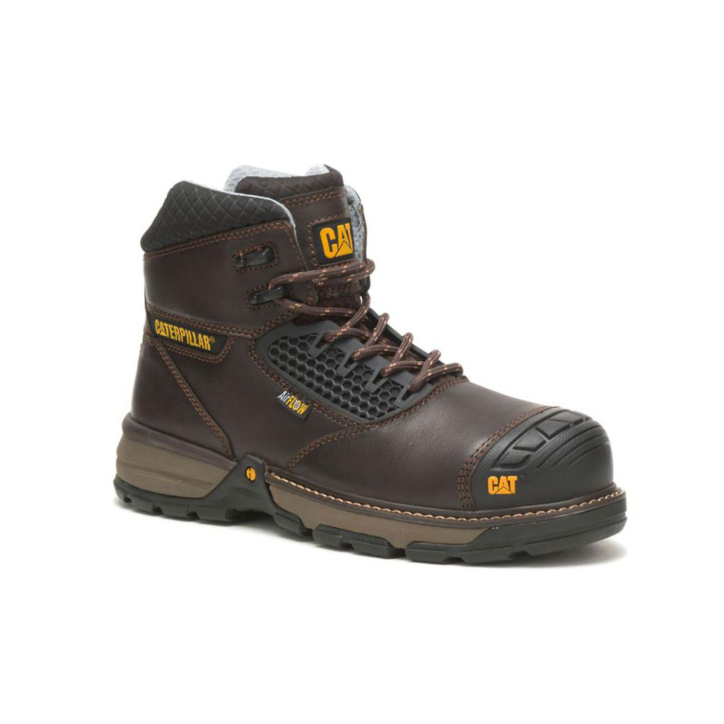 Caterpillar Excavator Superlite Cool Carbon Composite Toe Munkabakancs Férfi Sötétbarna | 8034-YAUZR