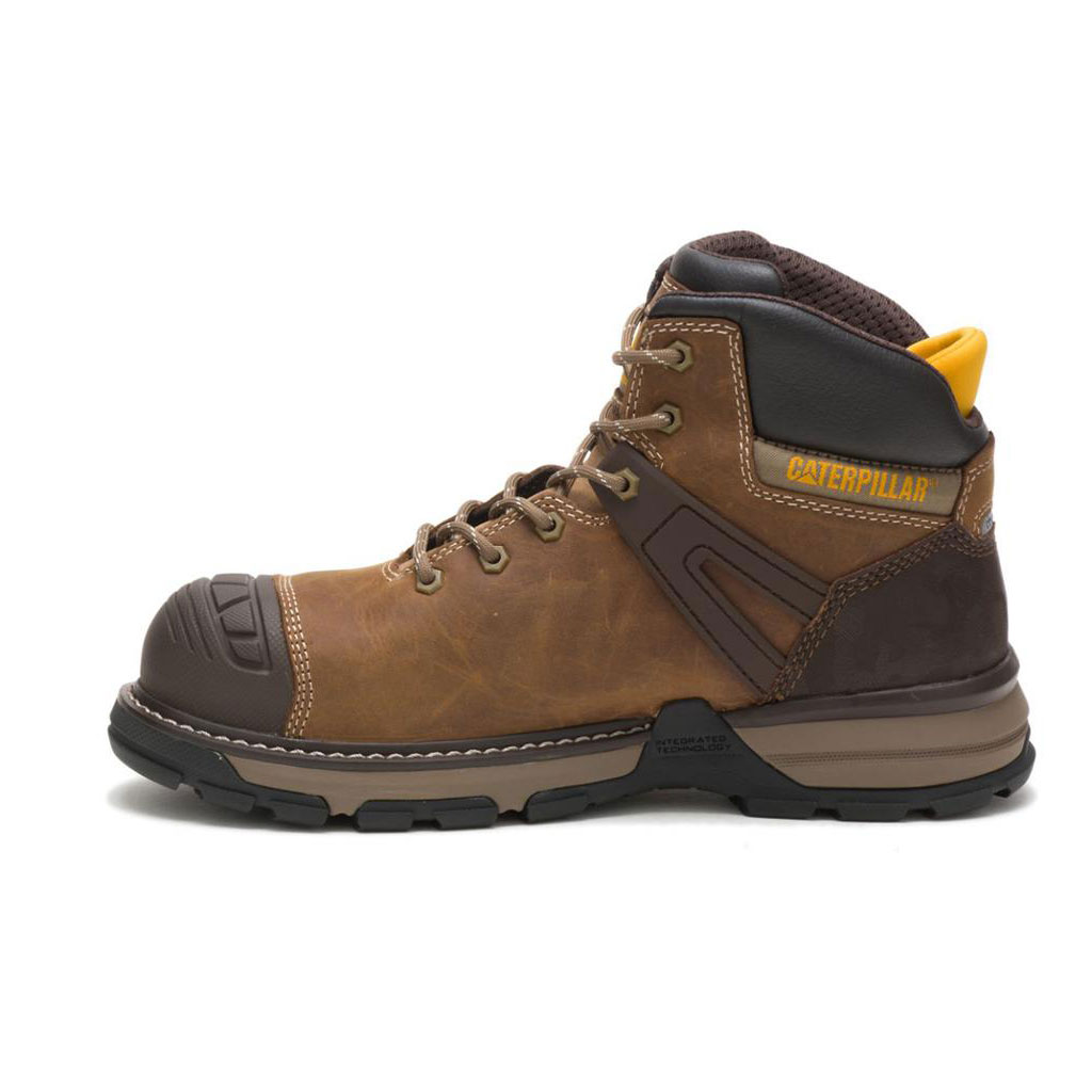 Caterpillar Excavator Superlite Waterproof Carbon Composite Toe Vízálló Bakancs Férfi Sötét | 0362-ZPOUB