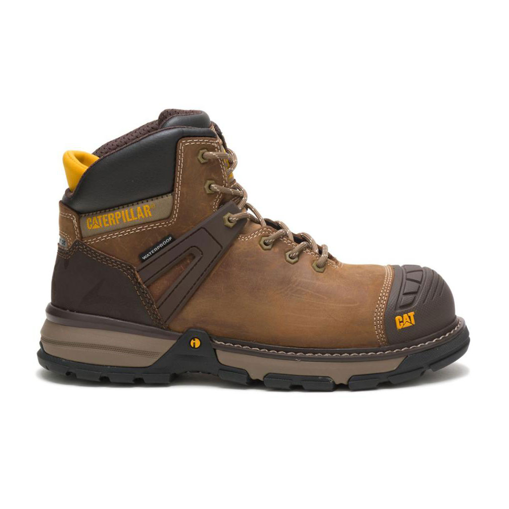 Caterpillar Excavator Superlite Waterproof Carbon Composite Toe Vízálló Bakancs Férfi Sötét | 0362-ZPOUB