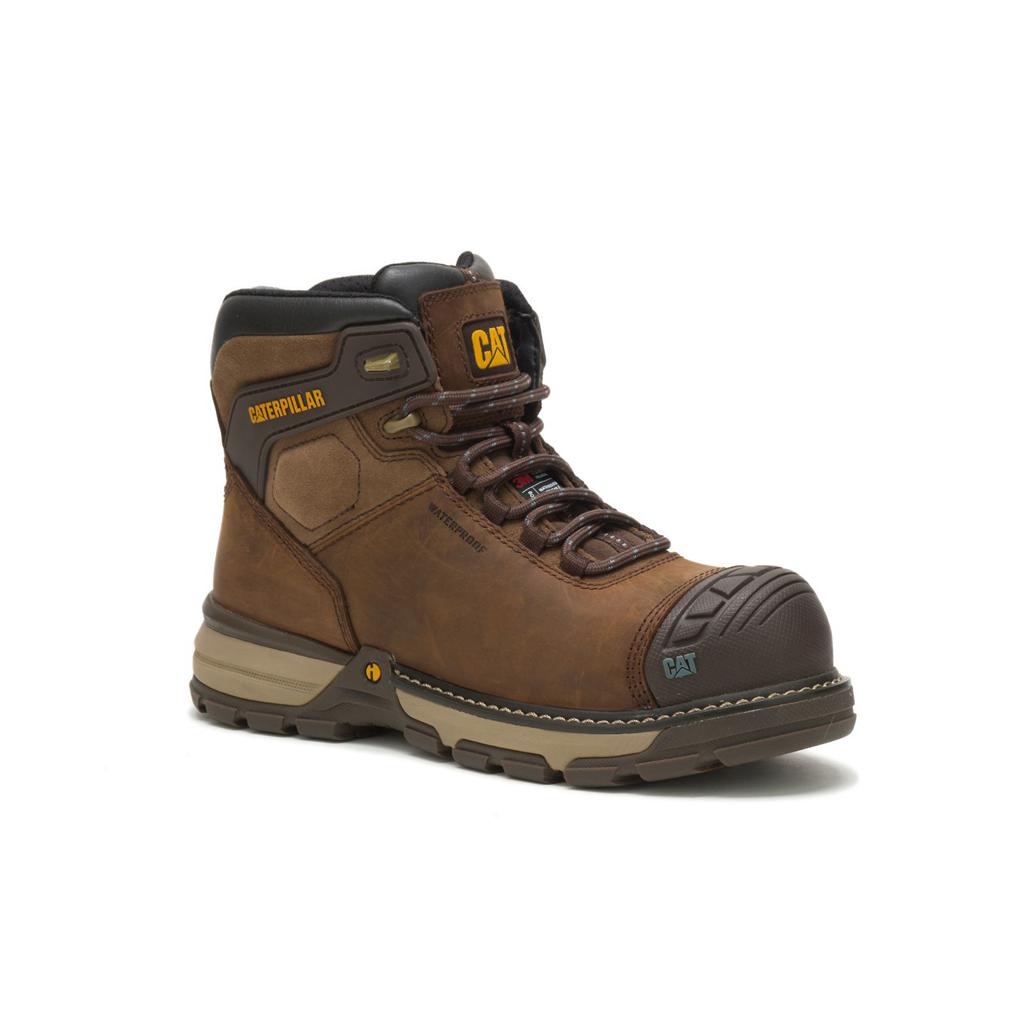 Caterpillar Excavator Superlite Waterproof Thinsulate™ Nano Toe Munkabakancs Női Sötétbarna | 0369-JQWPB