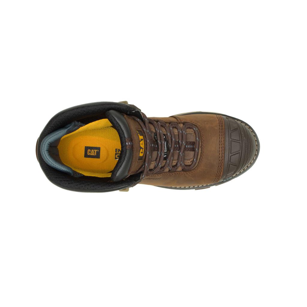 Caterpillar Excavator Superlite Waterproof Thinsulate™ Nano Toe Munkabakancs Női Sötétbarna | 0369-JQWPB