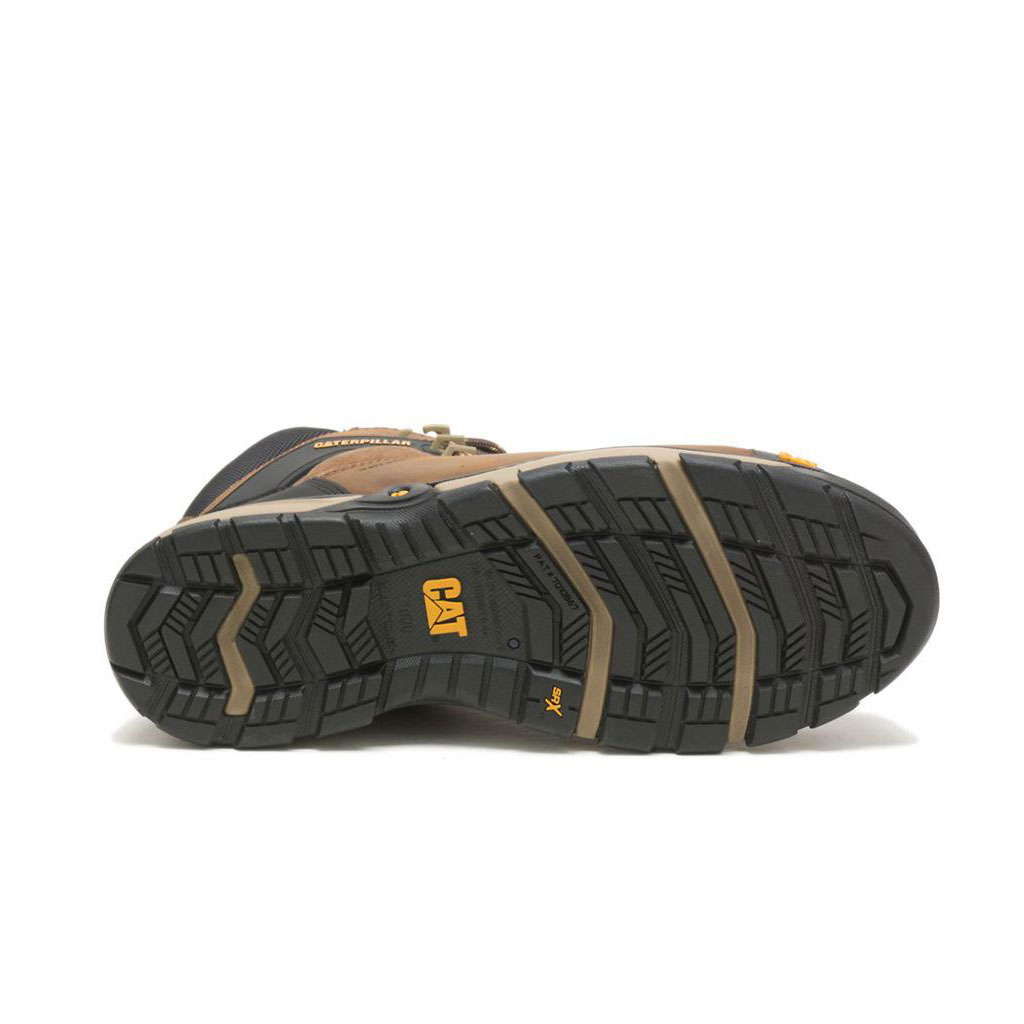 Caterpillar Excavator Superlite Waterproof Thinsulate™ Carbon Composite Toe Vízálló Bakancs Férfi Sötétbarna | 0482-BUSQJ