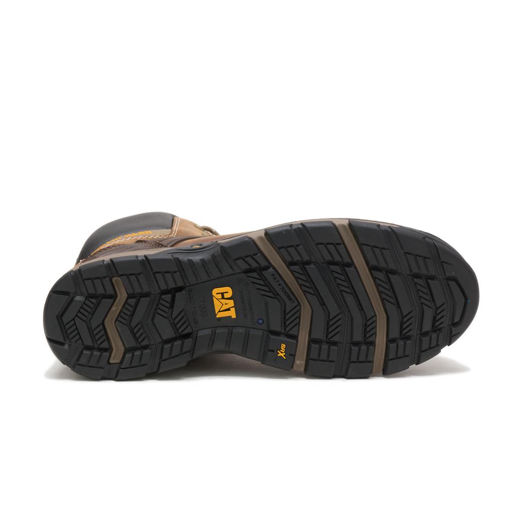 Caterpillar Excavator Superlite Waterproof Nano Toe Munkabakancs Férfi Barna | 1758-CURNI