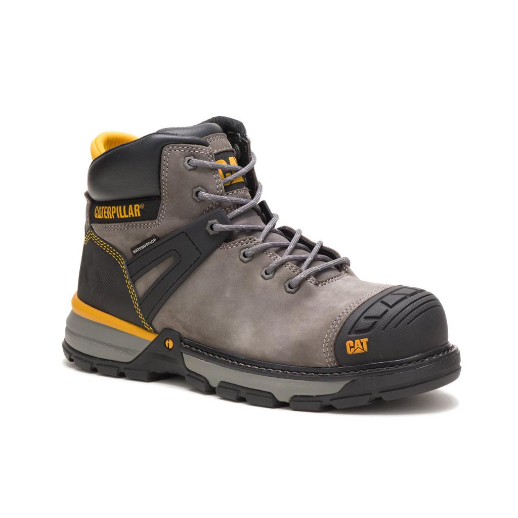 Caterpillar Excavator Superlite Waterproof Nano Toe Munkabakancs Férfi Grey/Black | 2046-RKOGJ