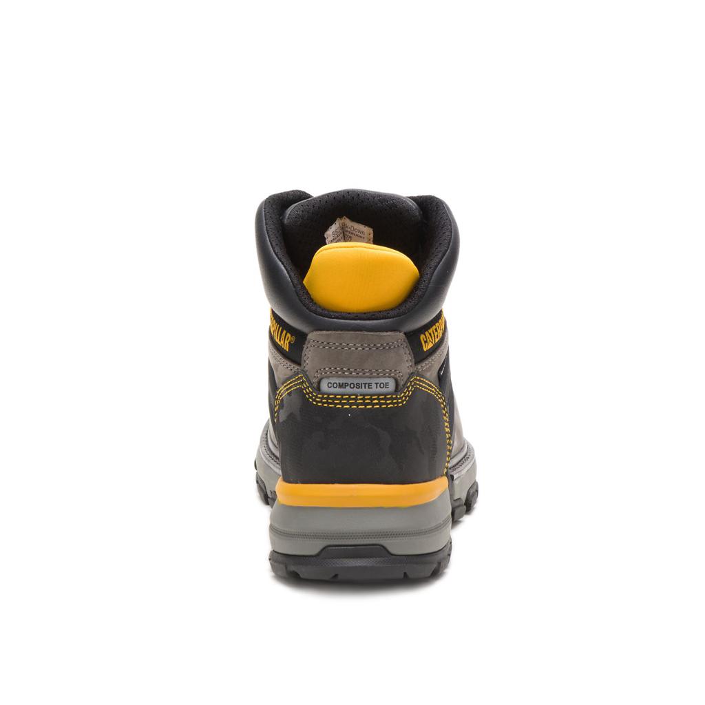 Caterpillar Excavator Superlite Waterproof Nano Toe Munkabakancs Férfi Grey/Black | 2046-RKOGJ