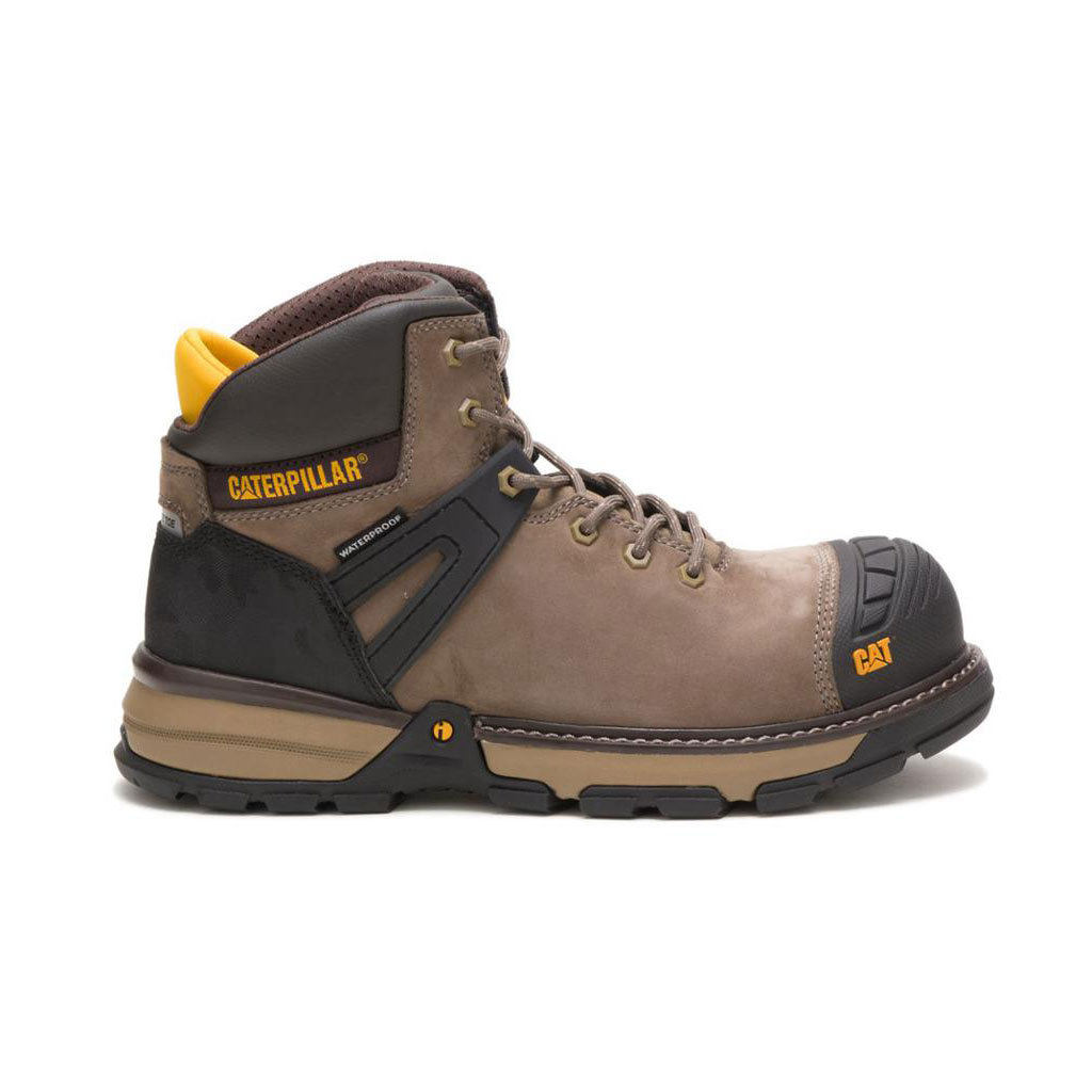 Caterpillar Excavator Superlite Waterproof Carbon Composite Toe Vízálló Bakancs Férfi Barna | 2640-AKLBZ