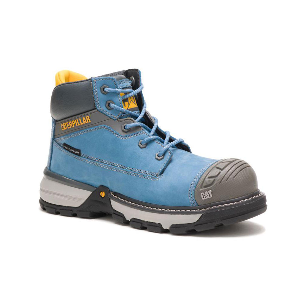 Caterpillar Excavator Superlite Waterproof Carbon Composite Toe Slip Resistant Footwear Női Kék | 2813-HOITA