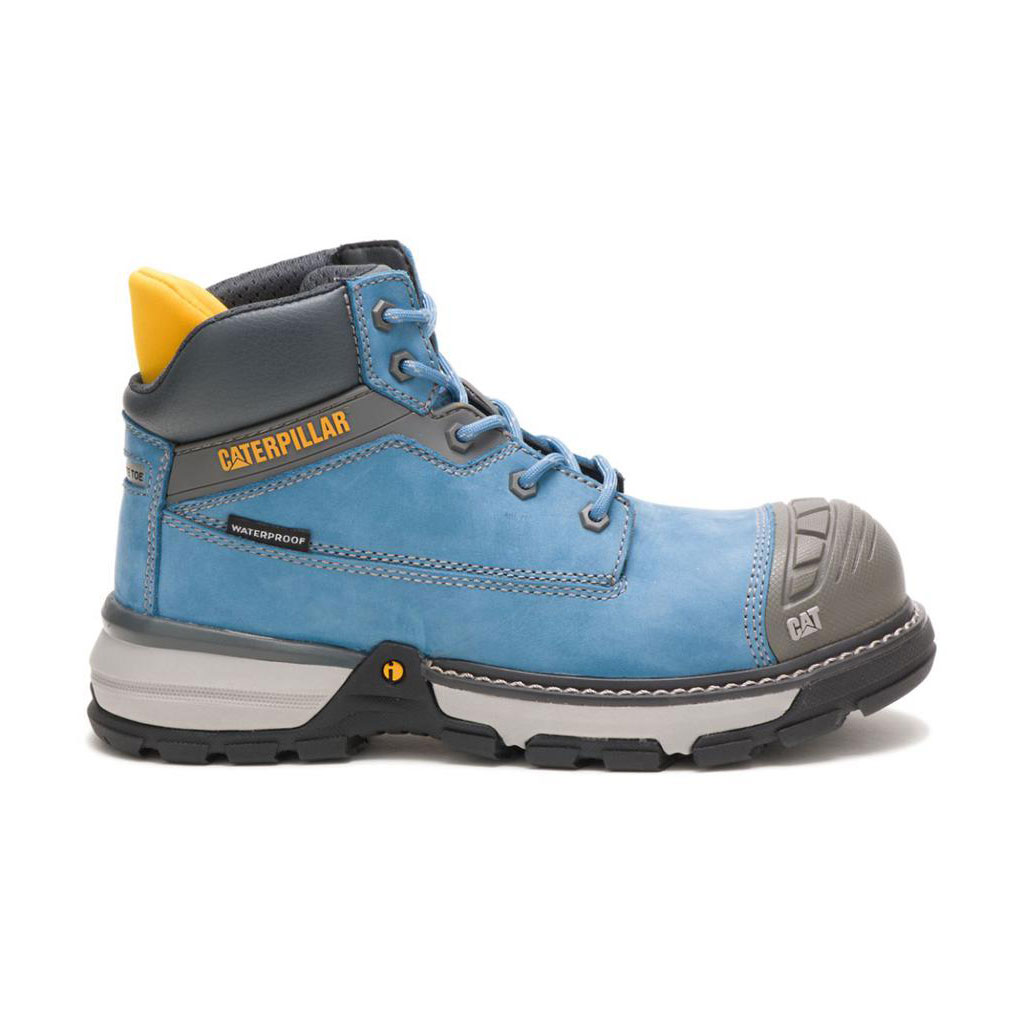 Caterpillar Excavator Superlite Waterproof Carbon Composite Toe Slip Resistant Footwear Női Kék | 2813-HOITA