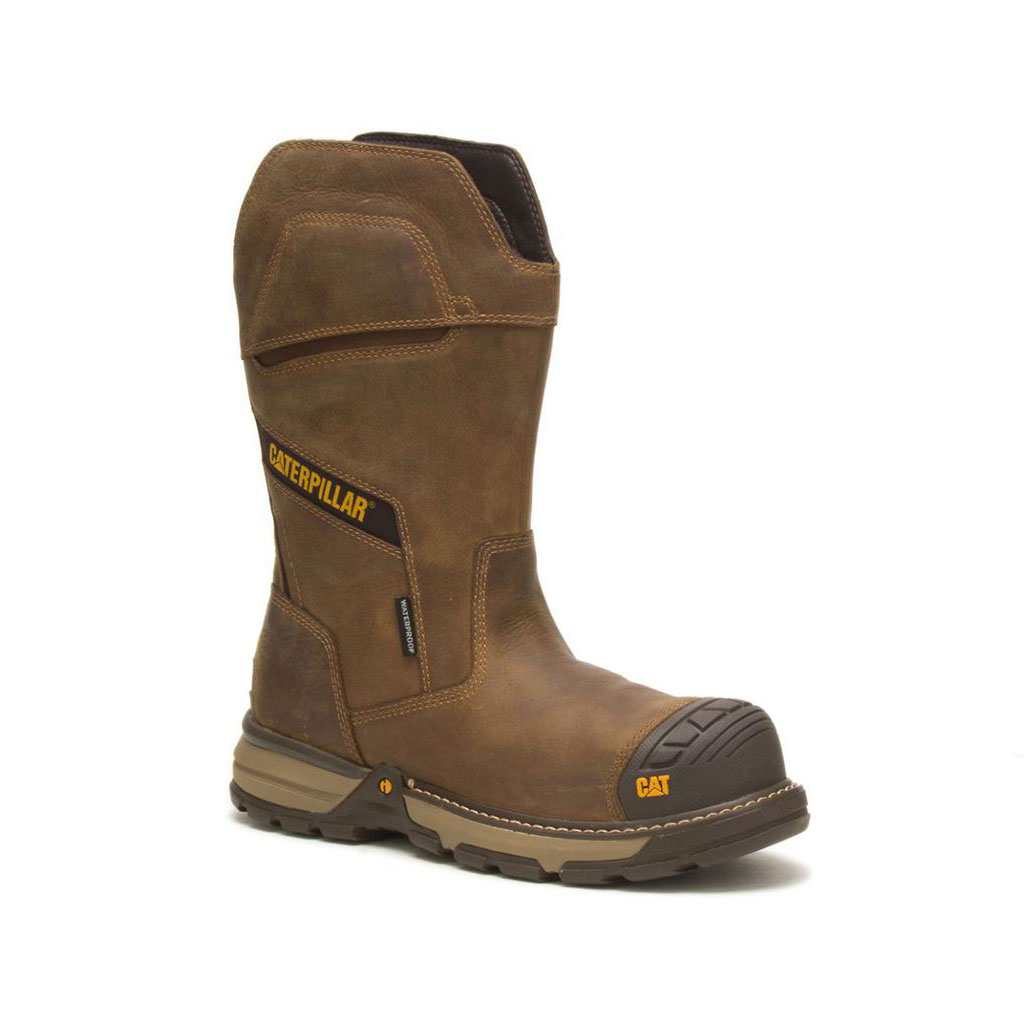 Caterpillar Excavator Superlite Waterproof Vízálló Bakancs Férfi Barna | 3024-JEFCL