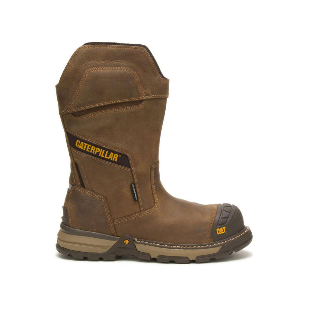 Caterpillar Excavator Superlite Waterproof Vízálló Bakancs Férfi Barna | 3024-JEFCL