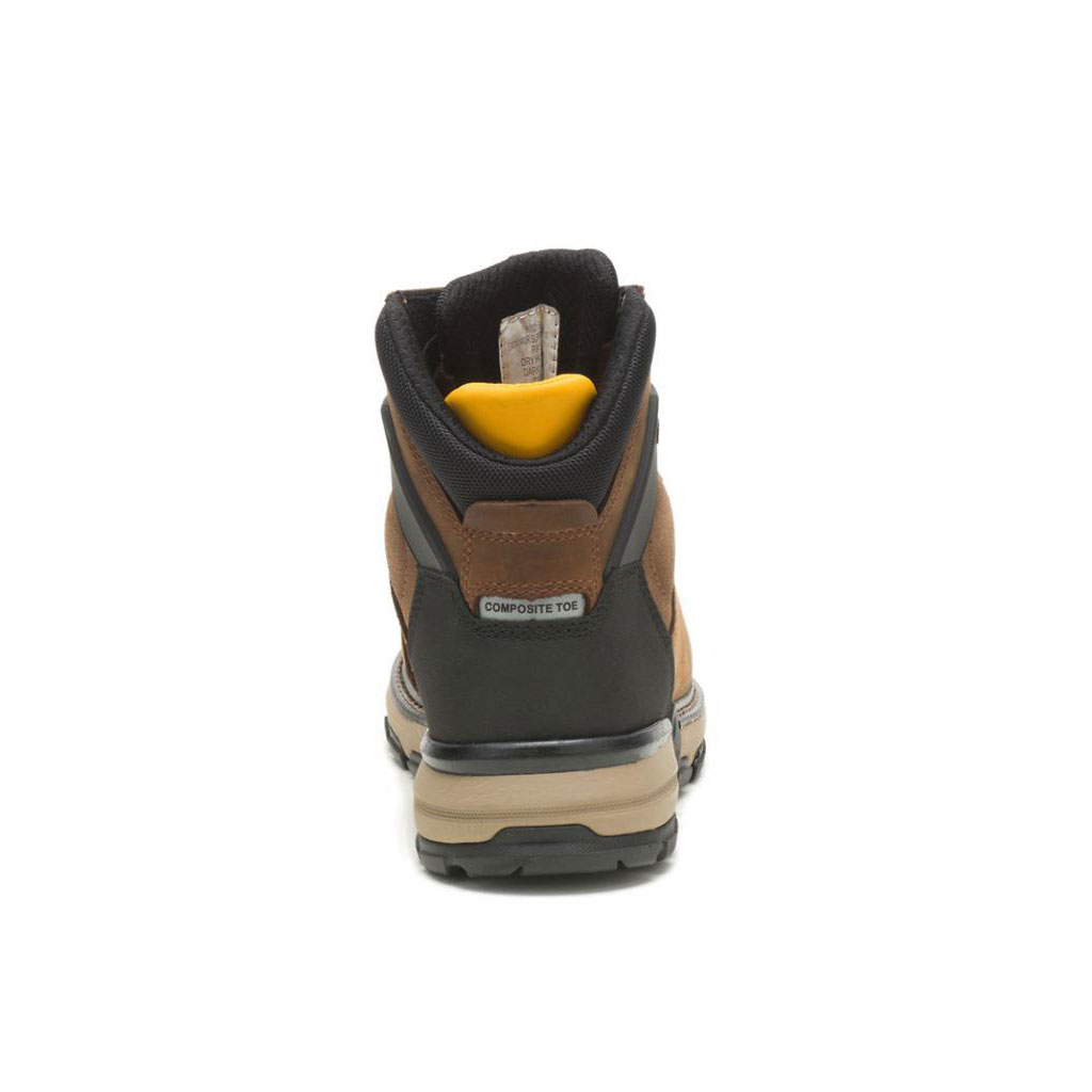 Caterpillar Excavator Superlite Waterproof Thinsulate™ Carbon Composite Toe Téli Csizma Férfi Sötétbarna | 3941-CSEIY