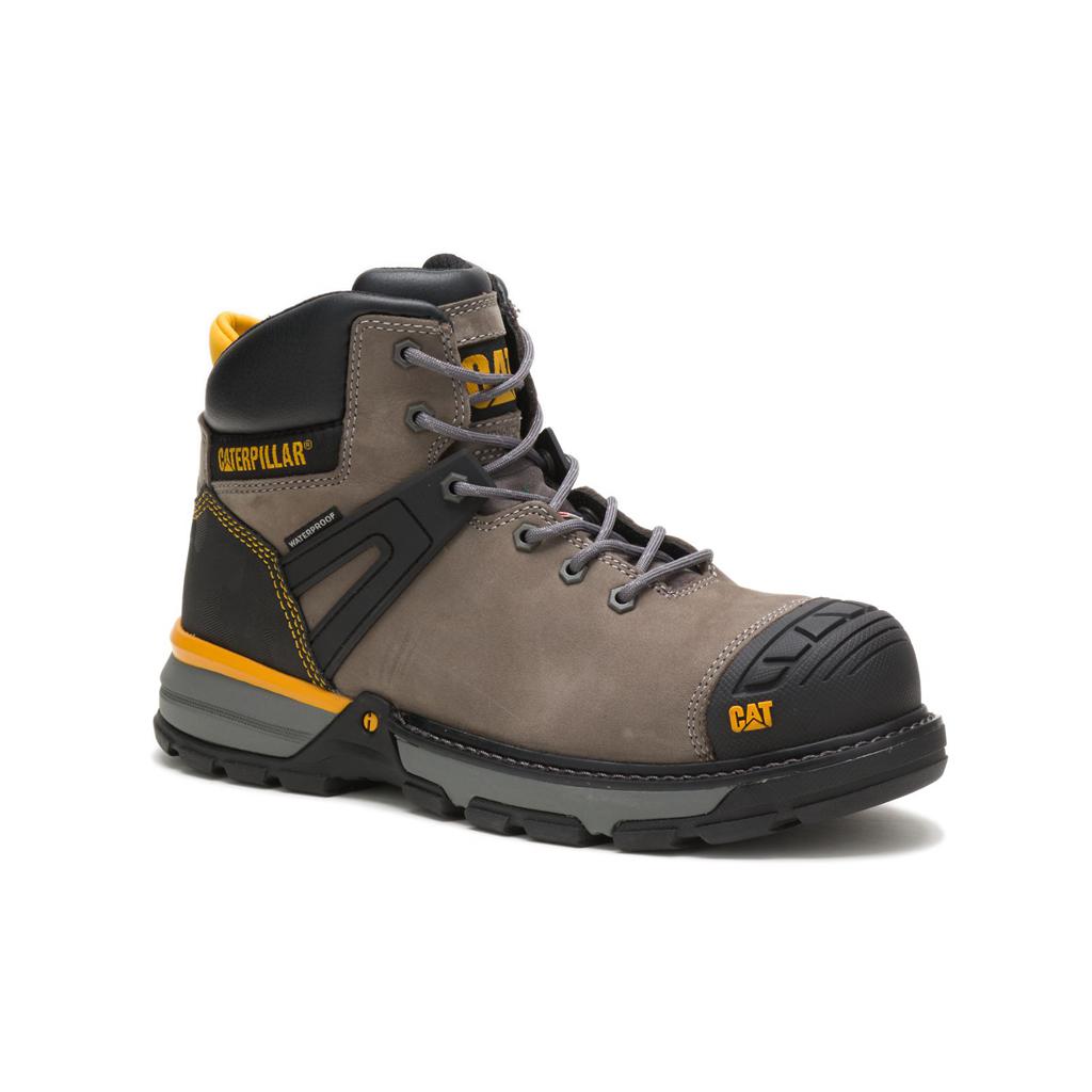 Caterpillar Excavator Superlite Waterproof Nano Toe Csa Munkabakancs Férfi Barna | 3984-ZCGDA