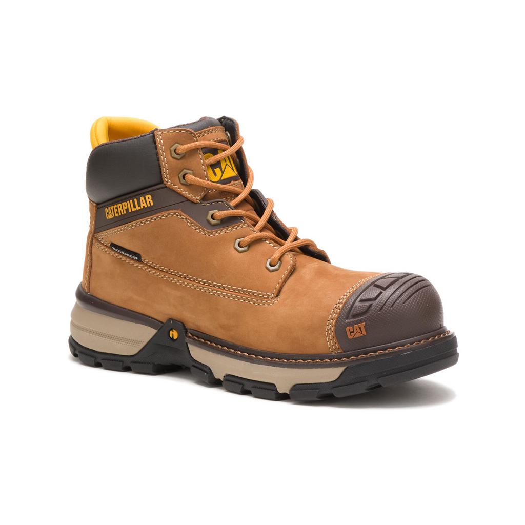 Caterpillar Excavator Superlite Waterproof Nano Toe Munkabakancs Női Barna | 4679-XZHDB