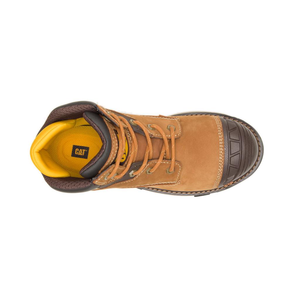 Caterpillar Excavator Superlite Waterproof Nano Toe Munkabakancs Női Barna | 4679-XZHDB