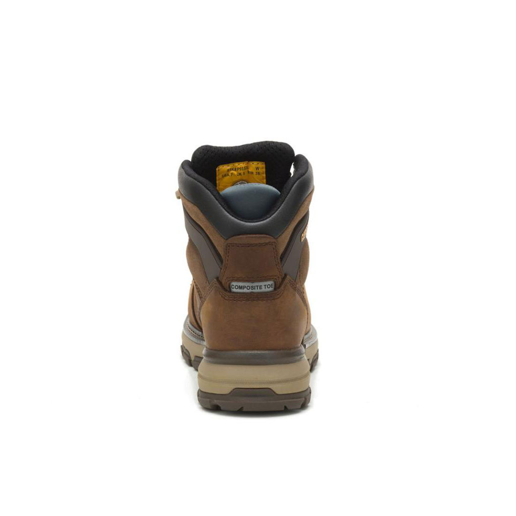 Caterpillar Excavator Superlite Waterproof Thinsulate™ Carbon Composite Toe Munkabakancs Női Sötétbarna | 5302-MOWVK